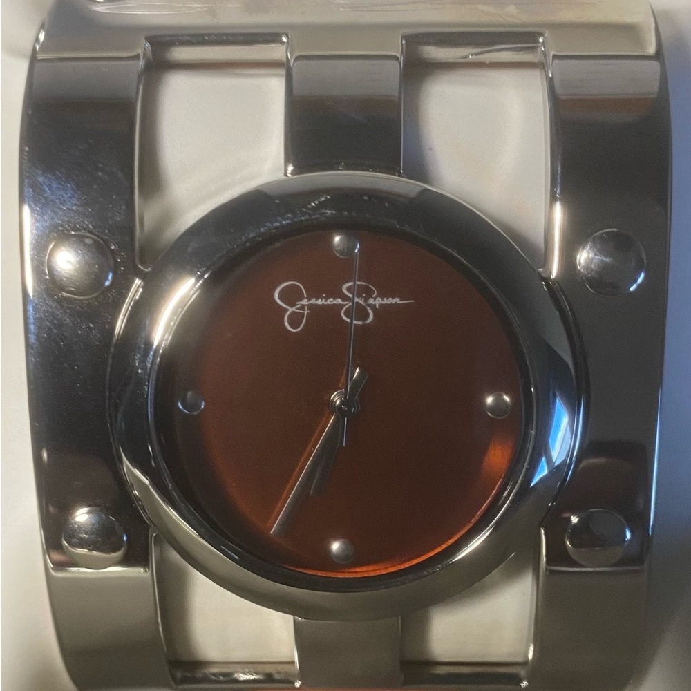 Jessica Simpson Leather Bracelet Watch